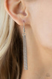 Paparazzi "Wondrously Woven" Silver Necklace & Earring Set Paparazzi Jewelry