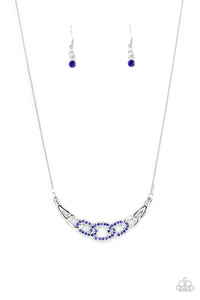 Paparazzi "KNOT In Love" Blue Necklace & Earring Set Paparazzi Jewelry