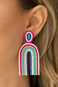 Paparazzi "Rainbow Remedy" Multi Post Earrings Paparazzi Jewelry