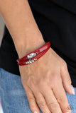Paparazzi "Tahoe Tourist" Red Exclusive Bracelet Paparazzi Jewelry