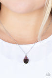 Paparazzi "Prismatically Polished" Purple Necklace & Earring Set Paparazzi Jewelry