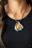 Paparazzi "Amazon Amulet" Orange Necklace & Earring Set Paparazzi Jewelry