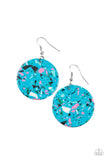 Paparazzi "Tenaciously Terrazzo" Blue Earrings Paparazzi Jewelry