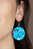 Paparazzi "Tenaciously Terrazzo" Blue Earrings Paparazzi Jewelry