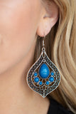 Paparazzi "New Delhi Nouveau" Blue Earrings Paparazzi Jewelry