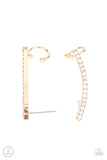 Paparazzi "Give Me The Swoop" Gold Ear Crawler Earrings Paparazzi Jewelry