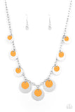 Paparazzi "The Cosmos Are Calling" Orange Necklace & Earring Set Paparazzi Jewelry