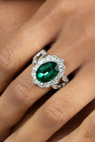 Paparazzi "Oval Office Opulence" Green Ring Paparazzi Jewelry