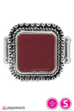 Paparazzi "The Great Plains" Red Ring Paparazzi Jewelry