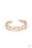 Paparazzi "Get Your Wires Crossed" Rose Gold Bracelet Paparazzi Jewelry
