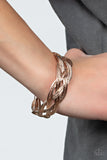 Paparazzi "Get Your Wires Crossed" Rose Gold Bracelet Paparazzi Jewelry