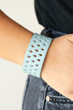 Paparazzi "Glamp Champ" Blue Wrap Bracelet Paparazzi Jewelry