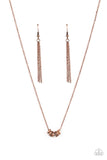 Paparazzi "Dainty Dalliance" Copper Necklace & Earring Set Paparazzi Jewelry