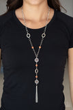 Paparazzi "The Natural Order" Brown Necklace & Earring Set Paparazzi Jewelry