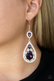 Paparazzi "Posh Pageantry" Purple Earrings Paparazzi Jewelry