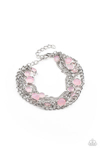 Paparazzi "Glossy Goddess" Pink Bracelet Paparazzi Jewelry