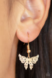 Paparazzi "Bountiful Butterflies" Gold Necklace & Earring Set Paparazzi Jewelry