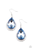 Paparazzi "Mega Marvelous" Blue Earrings Paparazzi Jewelry