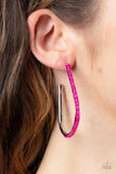 Paparazzi "Beaded Bauble" Pink Post Earrings Paparazzi Jewelry