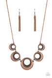 Paparazzi "Solar Cycle" Copper Necklace & Earring Set Paparazzi Jewelry
