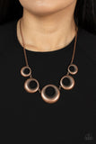 Paparazzi "Solar Cycle" Copper Necklace & Earring Set Paparazzi Jewelry