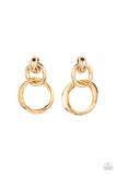 Paparazzi "Dynamically Linked" Gold Post Earrings Paparazzi Jewelry