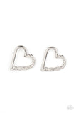 Paparazzi "Cupid, Who?" Silver Post Earrings Paparazzi Jewelry