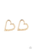 Paparazzi "Cupid, Who" Gold Post Earrings Paparazzi Jewelry