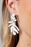 Paparazzi "Palm Picnic" Silver Post Earrings Paparazzi Jewelry