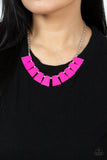 Paparazzi "Vivaciously Versatile" Pink Necklace & Earring Set Paparazzi Jewelry