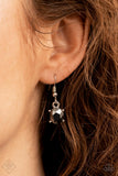 Paparazzi "Modern Day Marvel" Silver Fashion Fix Necklace & Earring Set Paparazzi Jewelry