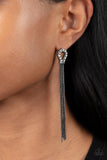 Paparazzi "Dallas Debutante" Black Post Earrings Paparazzi Jewelry