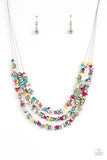 Paparazzi "Placid Pebbles" Multi Necklace & Earring Set Paparazzi Jewelry