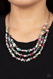 Paparazzi "Placid Pebbles" Multi Necklace & Earring Set Paparazzi Jewelry