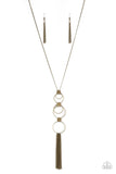 Paparazzi "Join The Circle"  Brass Necklace & Earring Set Paparazzi Jewelry