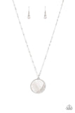 Paparazzi "Oceanic Eclipse" White Necklace & Earring Set Paparazzi Jewelry