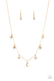 Paparazzi "Cosmic Runway" Gold Necklace & Earring Set Paparazzi Jewelry