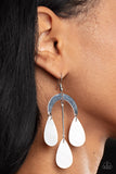Paparazzi "Atlantis Ambience" White Earrings Paparazzi Jewelry