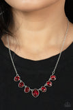 Paparazzi "Material Girl Glamour" Red Necklace & Earring Set Paparazzi Jewelry