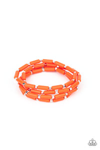 Paparazzi "Radiantly Retro" Orange Bracelet Paparazzi Jewelry