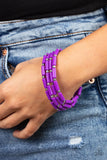 Paparazzi "Radiantly Retro" Purple Bracelet Paparazzi Jewelry