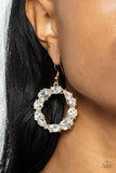 Paparazzi "GLOWING in Circles" Gold Earrings Paparazzi Jewelry