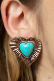 Paparazzi "Rustic Romance" Copper Post Earrings Paparazzi Jewelry
