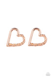 Paparazzi "Cupid, Who?" Copper Post Earrings Paparazzi Jewelry