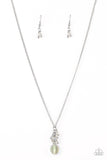 Paparazzi "Clustered Candescence" White Necklace & Earring Set Paparazzi Jewelry