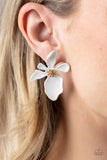 Paparazzi "Hawaiian Heiress" White Post Earrings Paparazzi Jewelry