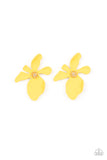 Paparazzi "Hawaiian Heiress" Yellow Post Earrings Paparazzi Jewelry