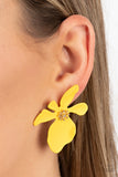 Paparazzi "Hawaiian Heiress" Yellow Post Earrings Paparazzi Jewelry