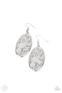 Paparazzi "High Tide Terrace" Silver FASHION FIX Earrings Paparazzi Jewelry