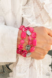 Paparazzi "Oceanside Bliss" Pink FASHION FIX Bracelet Paparazzi Jewelry